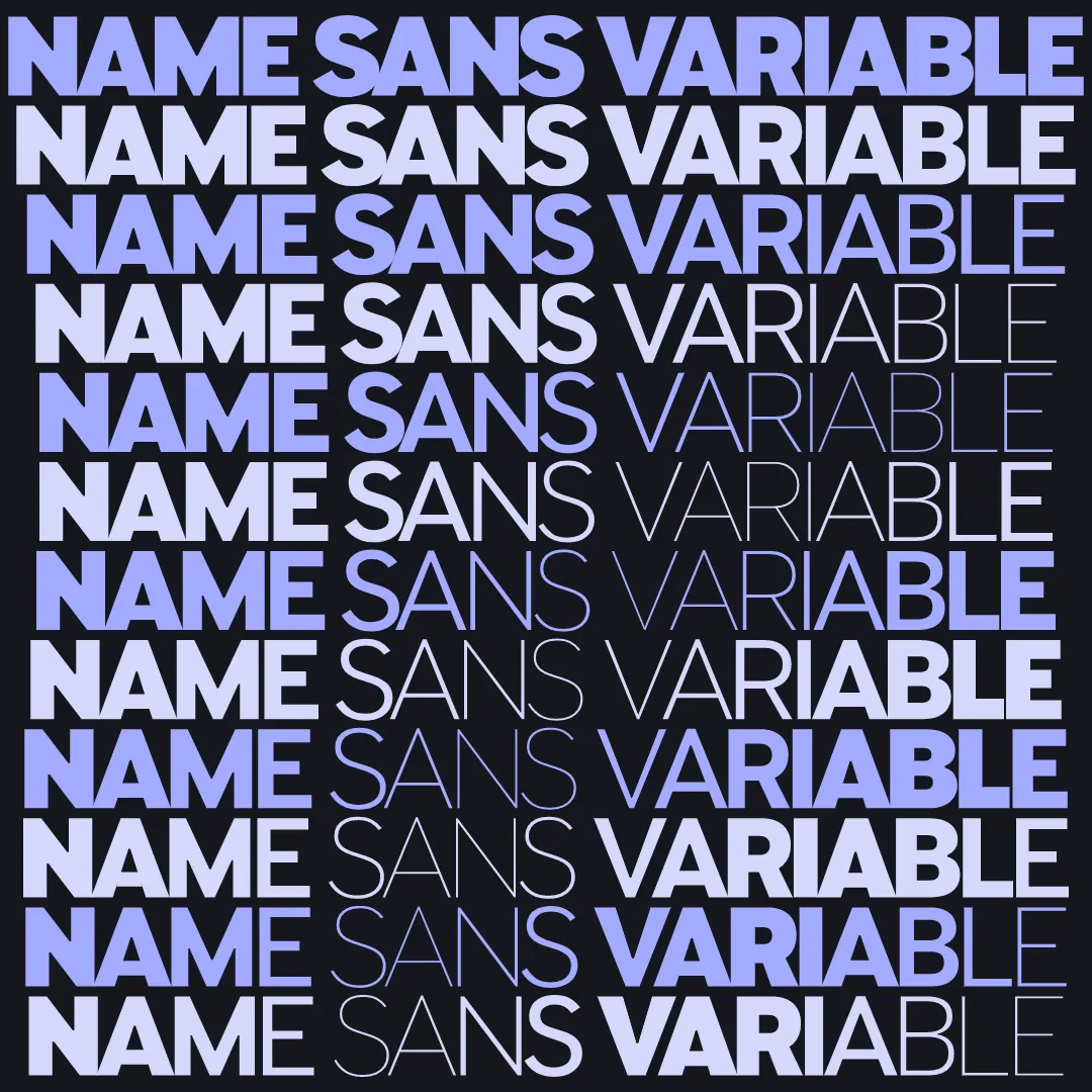 Name Sans Variable